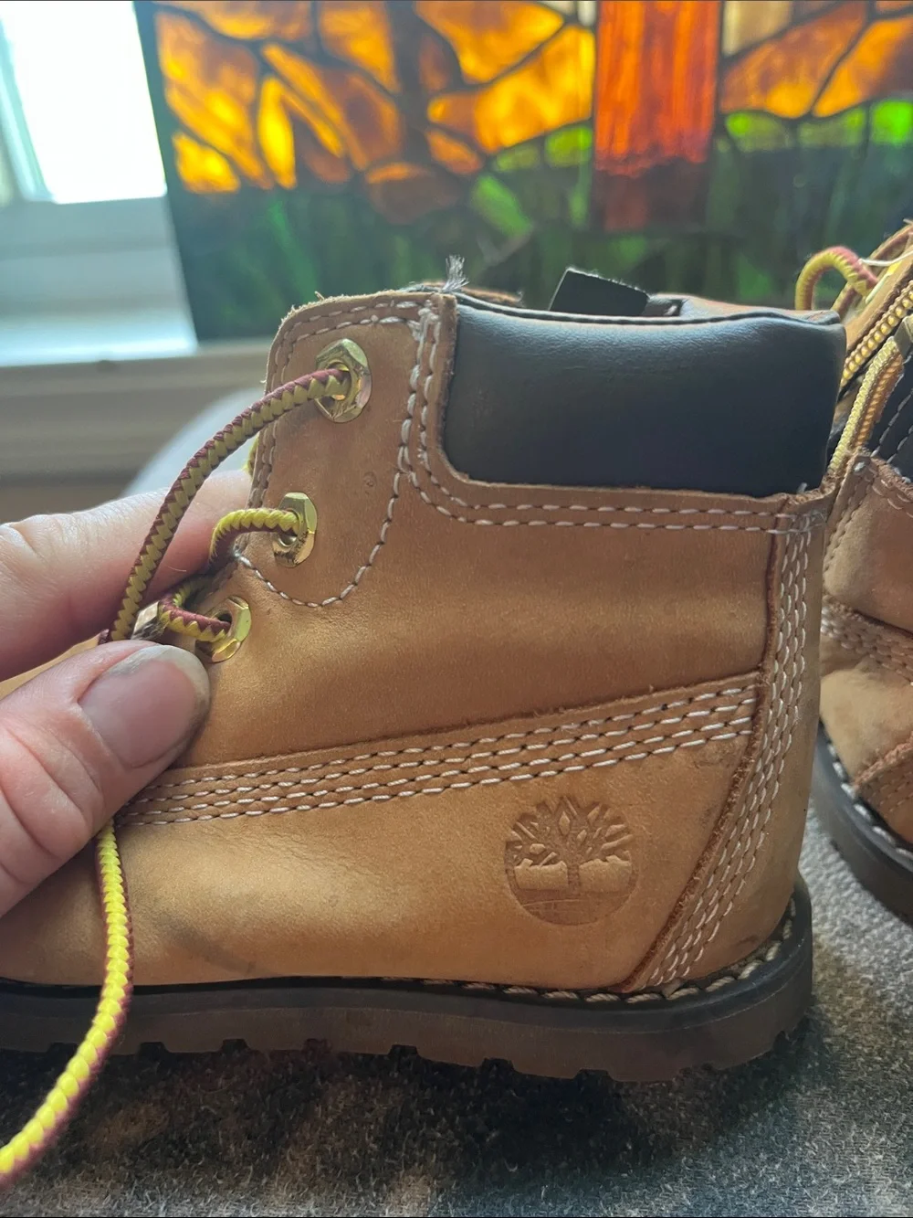 Timberland Kids Tan Lace-Up Workstyle Boots
